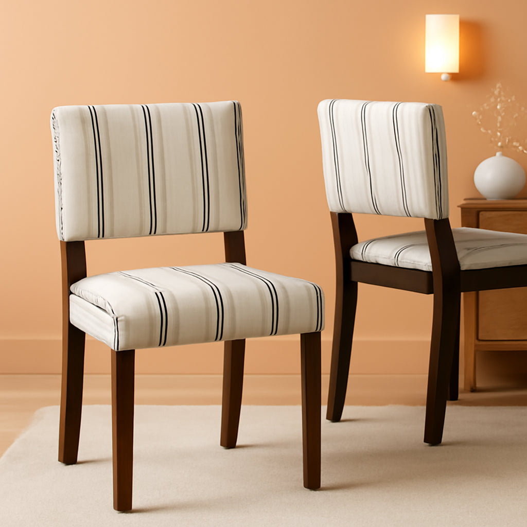 Dining Chairs With Nailhead Trim Black White Set Of 2