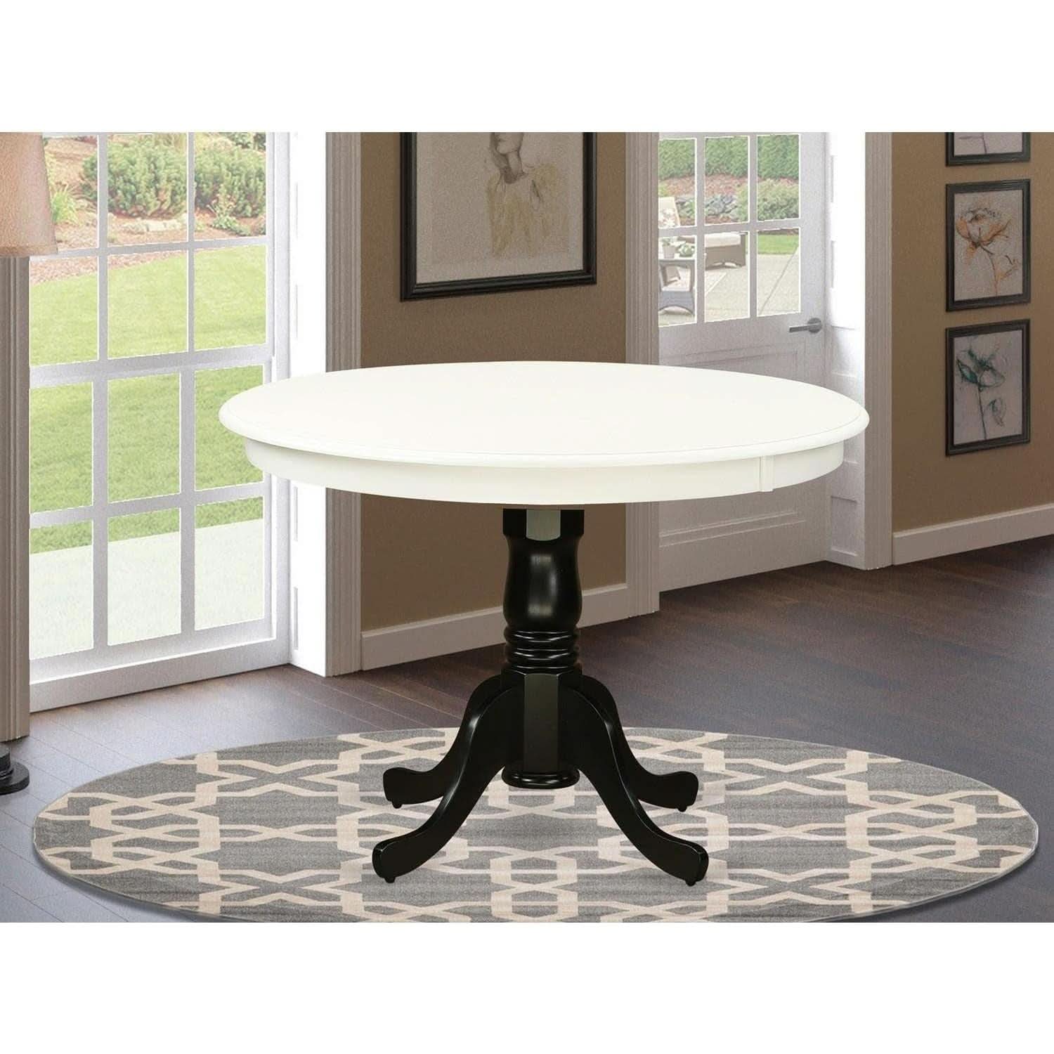 Dining Table 42 Inch Round Top With Pedestal Base Leg