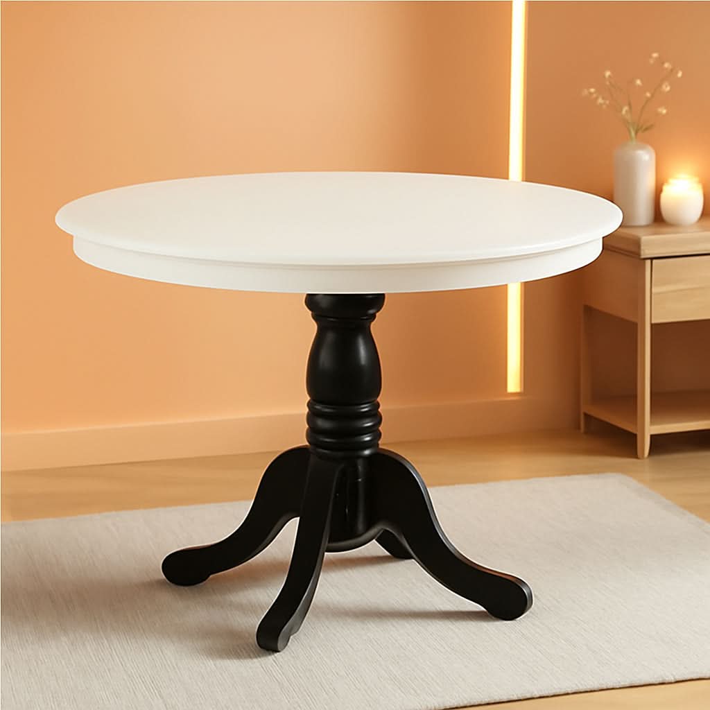 Dining Table 42 Inch Round Top With Pedestal Base Leg