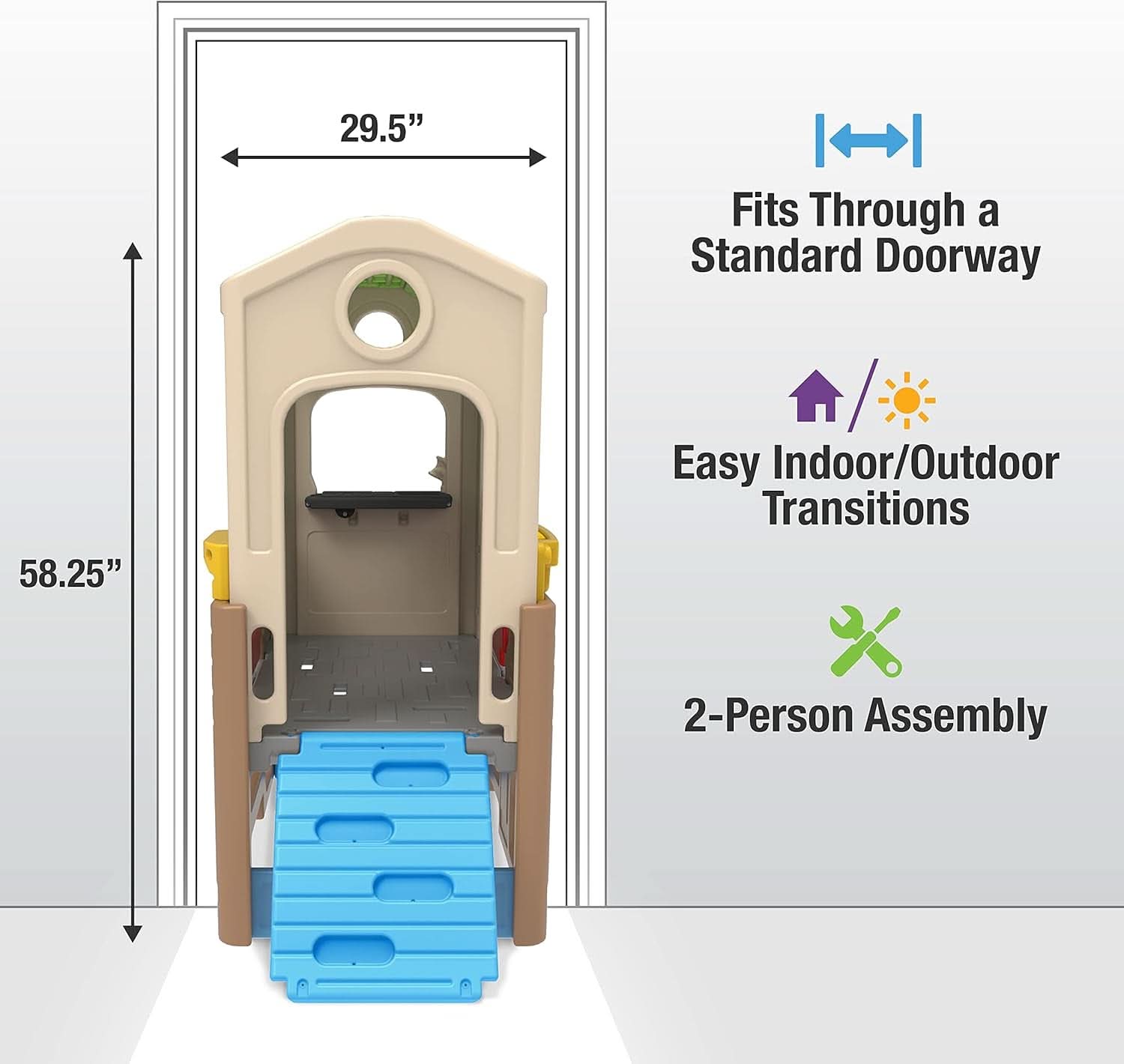 Discovery Playhouse For Kids Indoor Outdoor Climbing