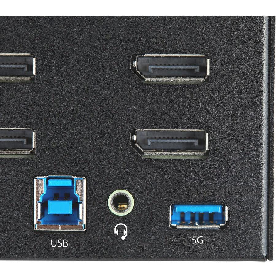 DisplayPort KVM Switch - 2 Port Quad Monitor 4K 60Hz UHD HDR | StarTech.com SV231QDPU34K