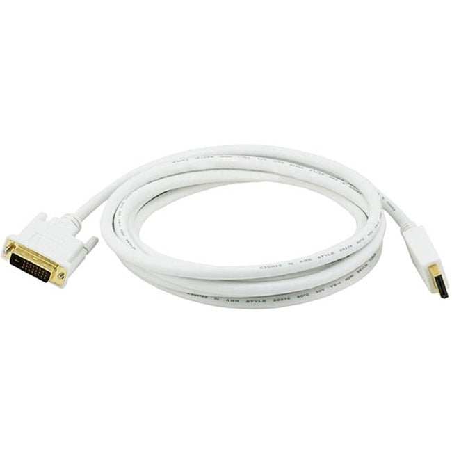 Displayport To Dvi Cable - White 10Ft