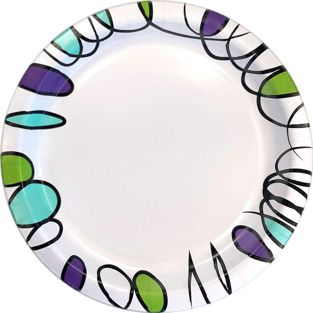Disposable Paper Plates 6.87 Inch Microwave Safe 600 Count