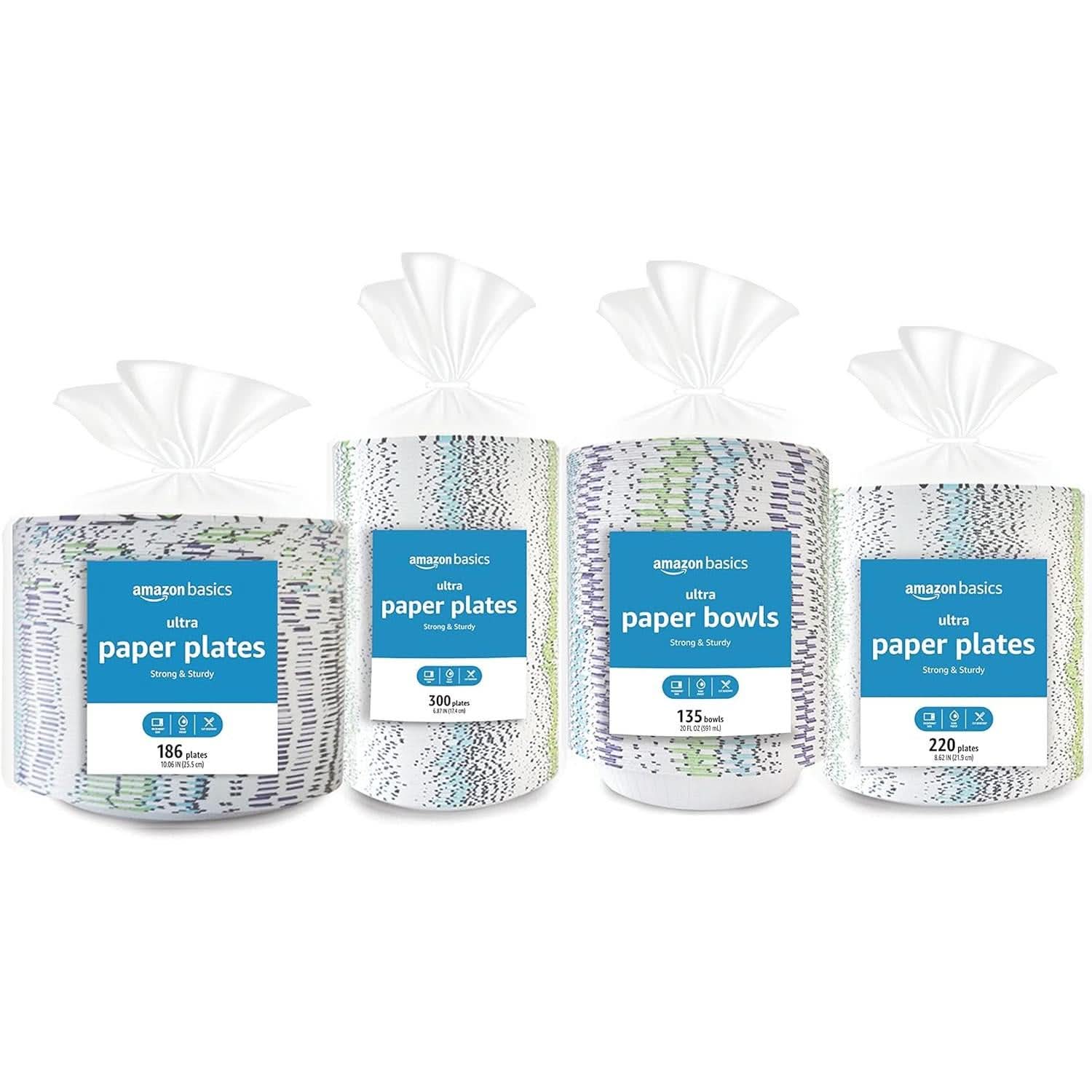 Disposable Paper Plates 6.87 Inch Microwave Safe 600 Count