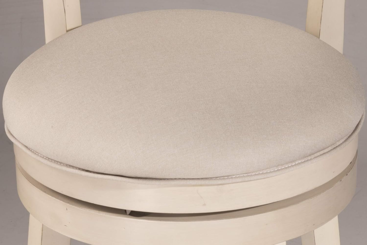 Distressed Gray Swivel Counter Height Stool with Comfort
