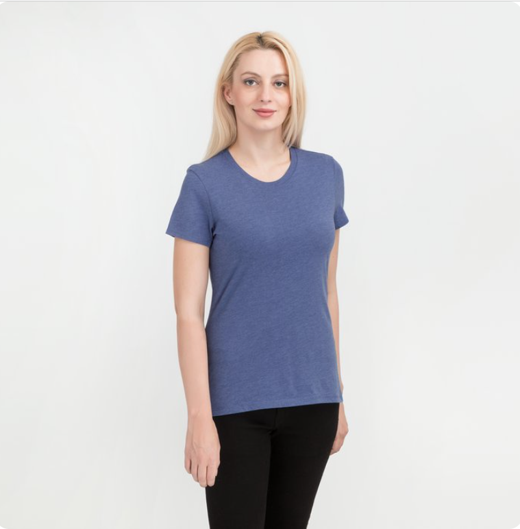 District Made® Women's Perfect Tri™ Crewneck Tee – Soft, Stylish & Seriously Comfortable