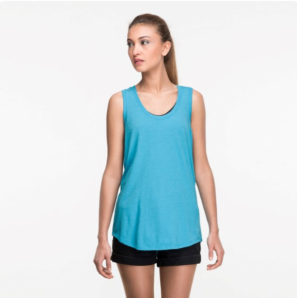 District® Women's Racerback Tank Top | Effortless Style with Heat Transfer Design