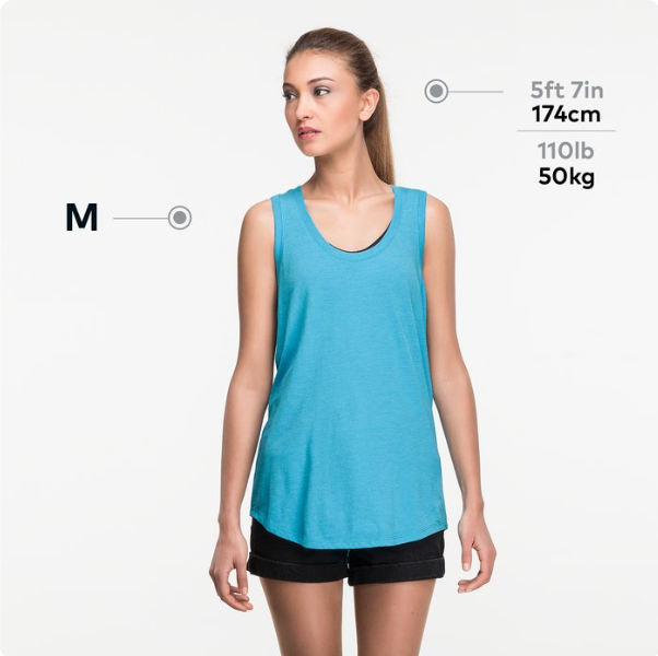 District® Women's Racerback Tank Top | Effortless Style with Heat Transfer Design