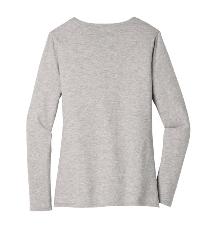 District® Women’s Very Important Tee® Long Sleeve – Classic Comfort with Bold Left Chest Screenprint