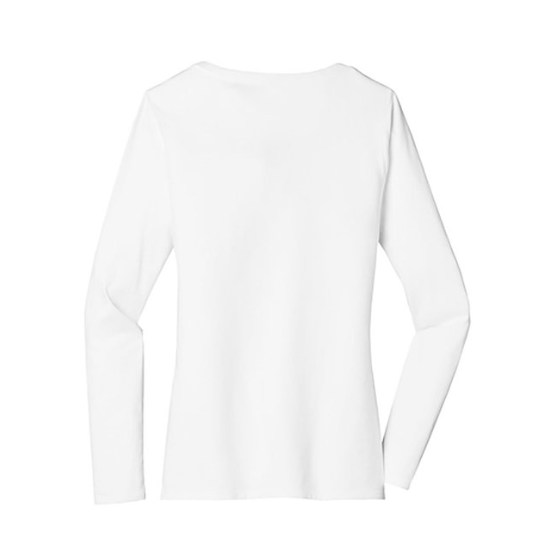 District® Women’s Very Important Tee® | Long Sleeve V-Neck with Stylish Left Chest & Back Prints
