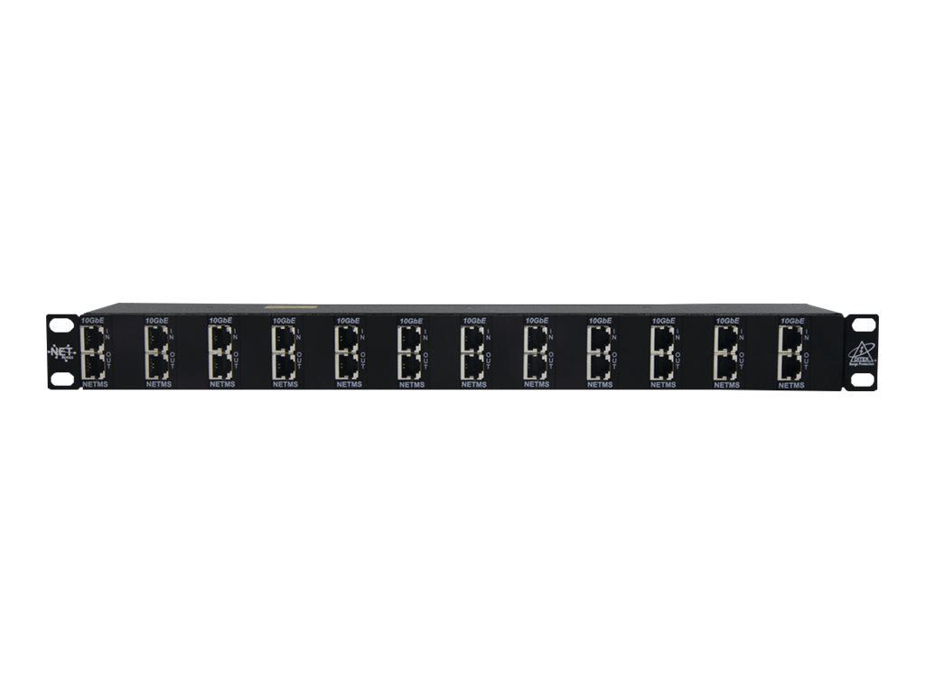 Ditek 12-Channel Ethernet & PoE Network Protector 1U Rack Mount