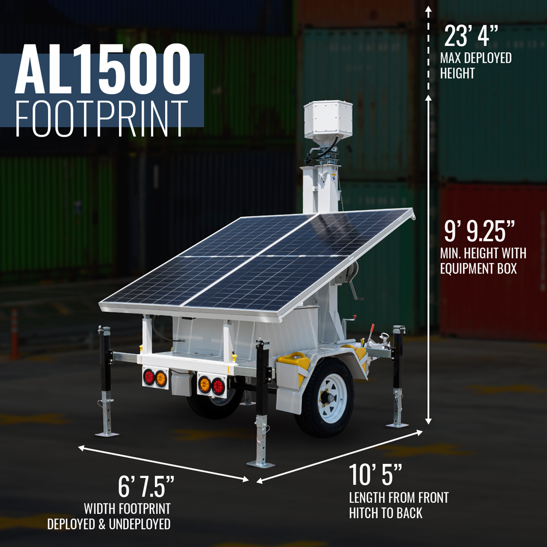 Dot Solar Powered Trailer Al1500