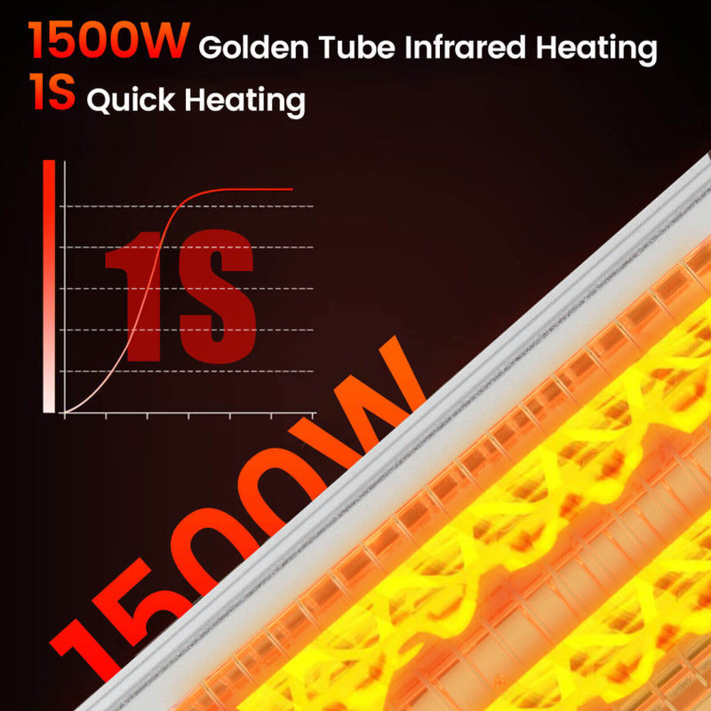 Double Sided 1500W Electric Heater for Indoor and Outdoor Use