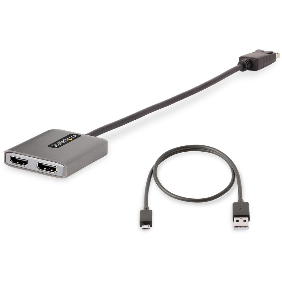 Dp 1.4 To Dual Hdmi Mst Hub,4K 60Hz Multi Monitor Adapter