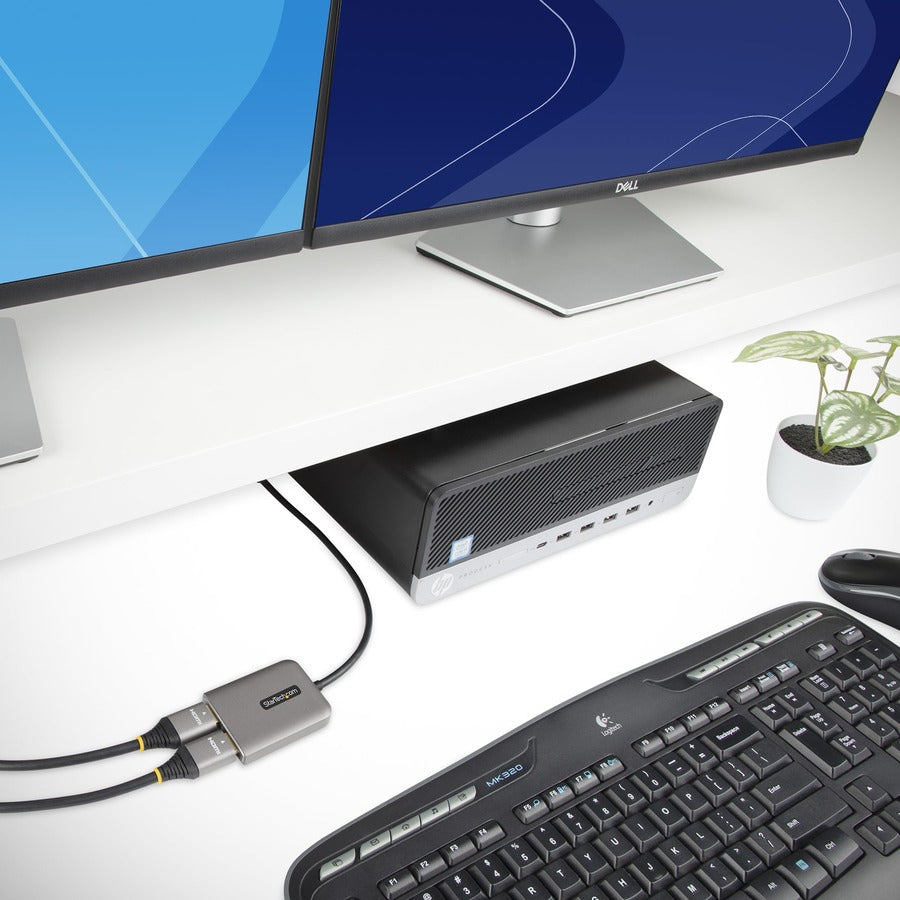 Dp 1.4 To Dual Hdmi Mst Hub,4K 60Hz Multi Monitor Adapter