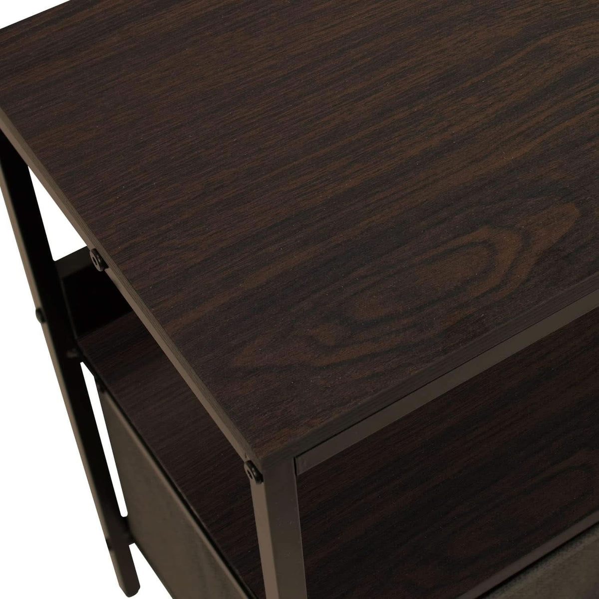 Dresser Style TV Stand With Two Drawers And Wood Top