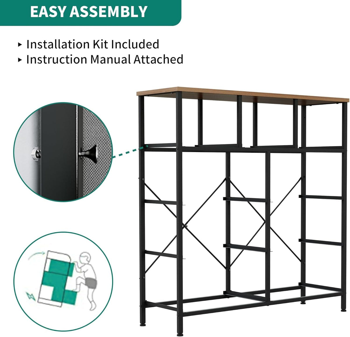 Dresser With 9 Drawers Dark Grey Fabric Storage Chest