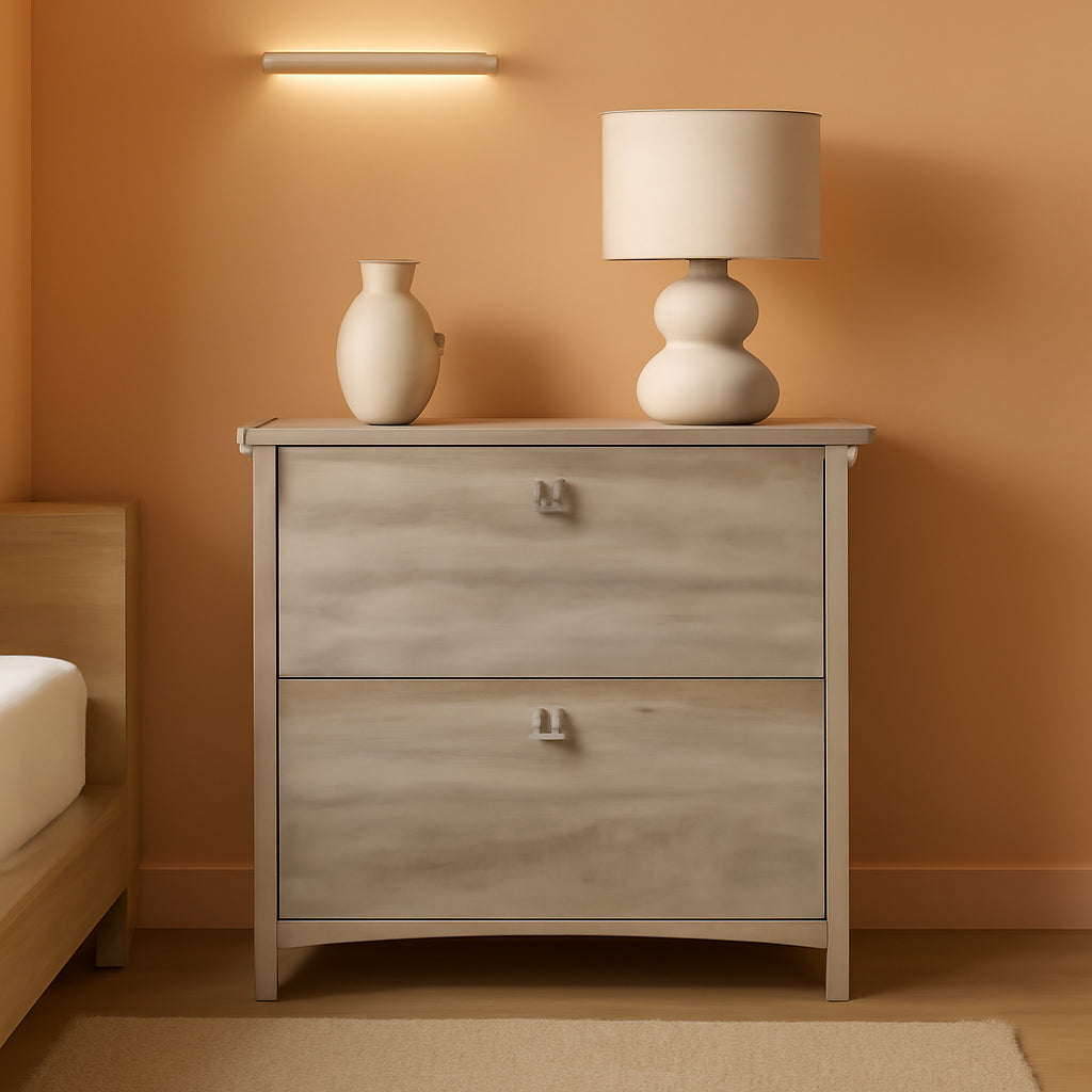 Driftwood Gray 2 Drawer Lateral File Cabinet 32W x 20D x 30H