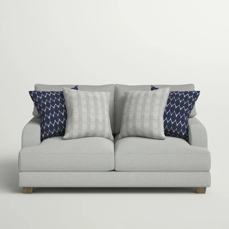 Drisko 73 Inch Gray Upholstered Loveseat For Living Room