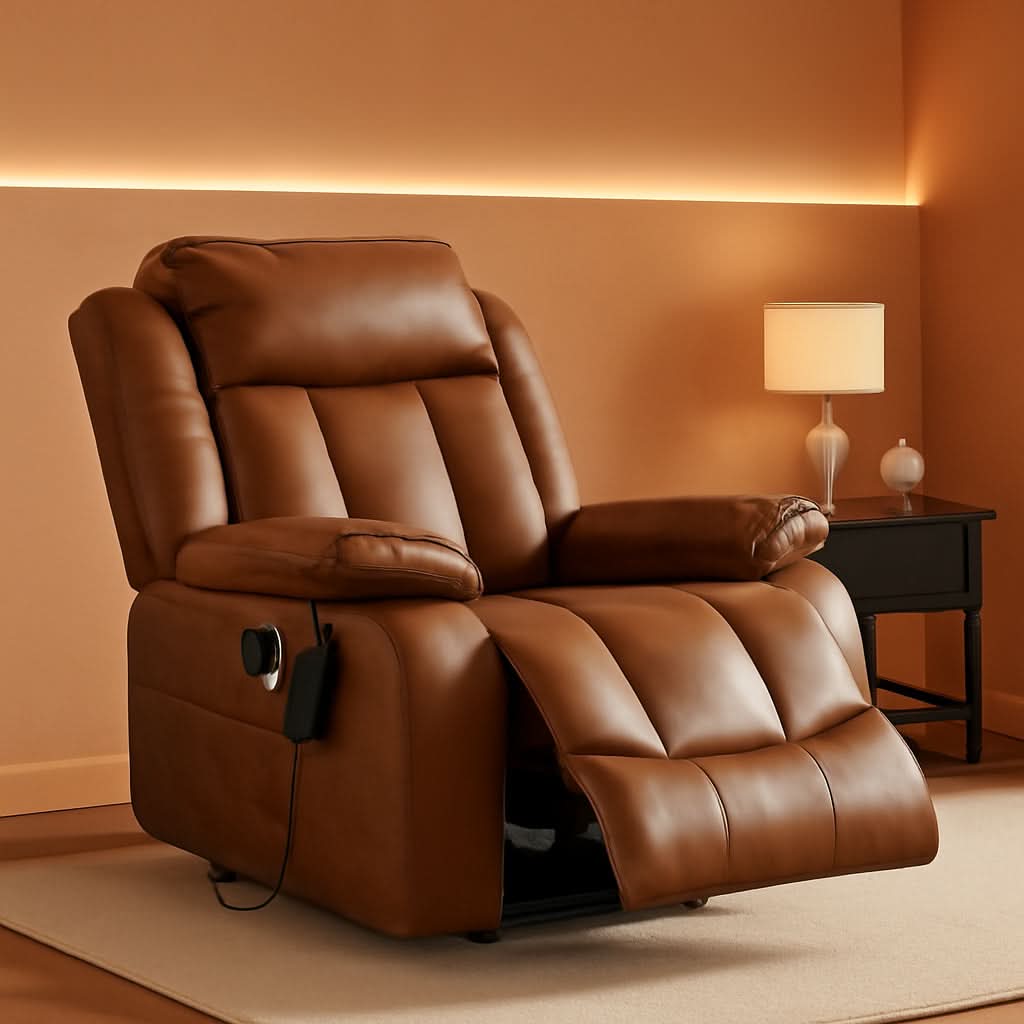Dual Motor Lift Recliner Chair With Heat And Massage