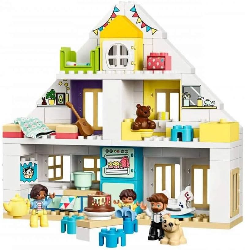 Duplo Town Modular Playhouse 130 Piece Multicolor Dollhouse