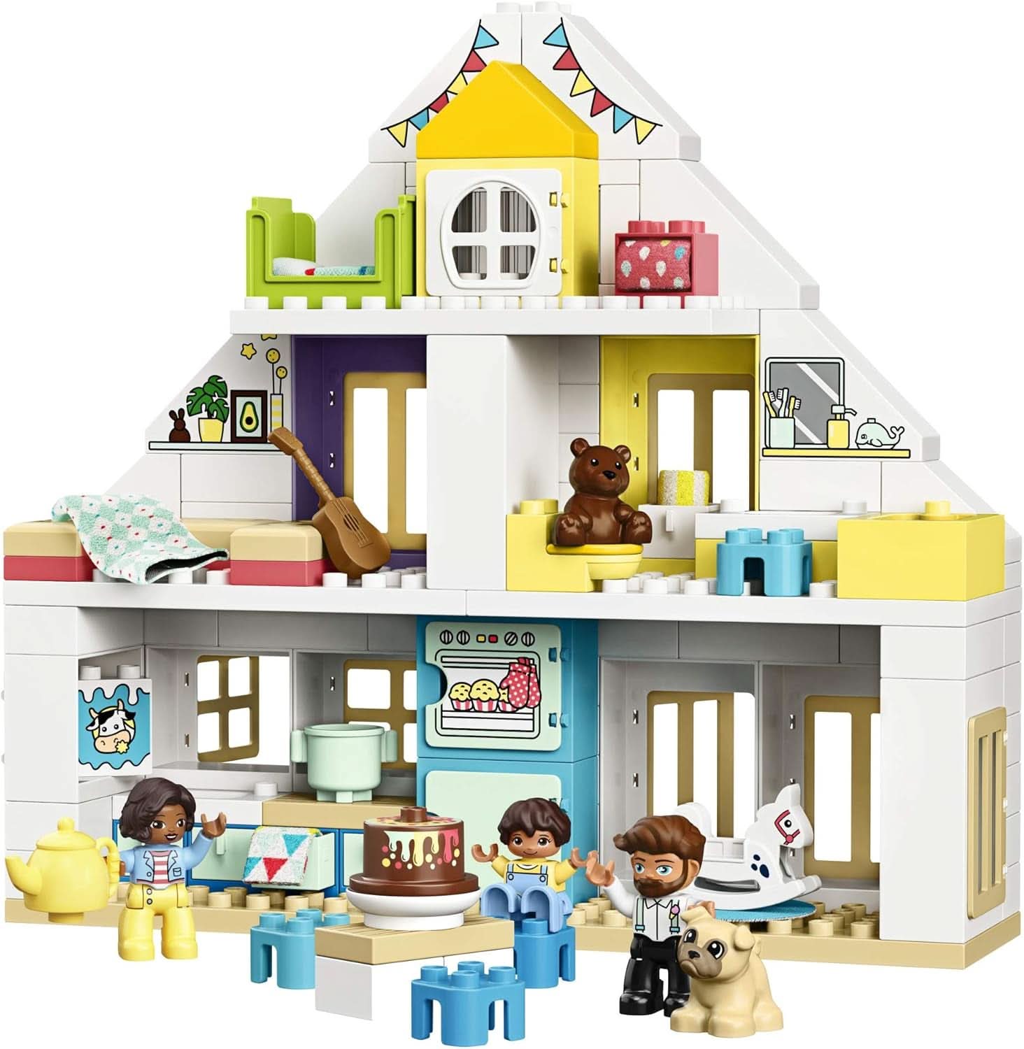 Duplo Town Modular Playhouse 130 Piece Multicolor Dollhouse