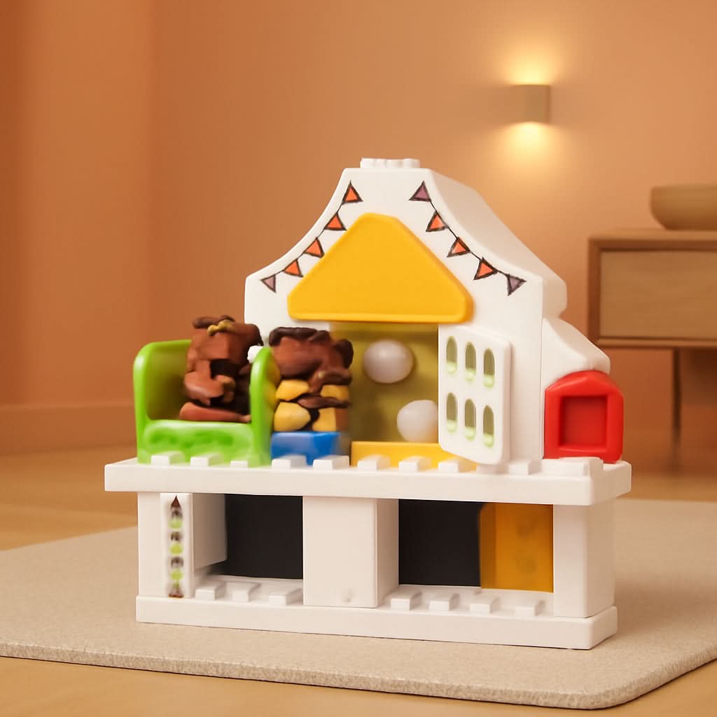 Duplo Town Modular Playhouse 130 Piece Multicolor Dollhouse