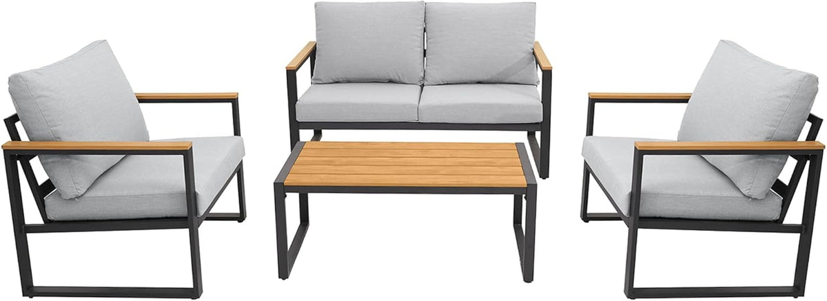 Durable Four Piece Outdoor Patio Furniture Set Upgrade
