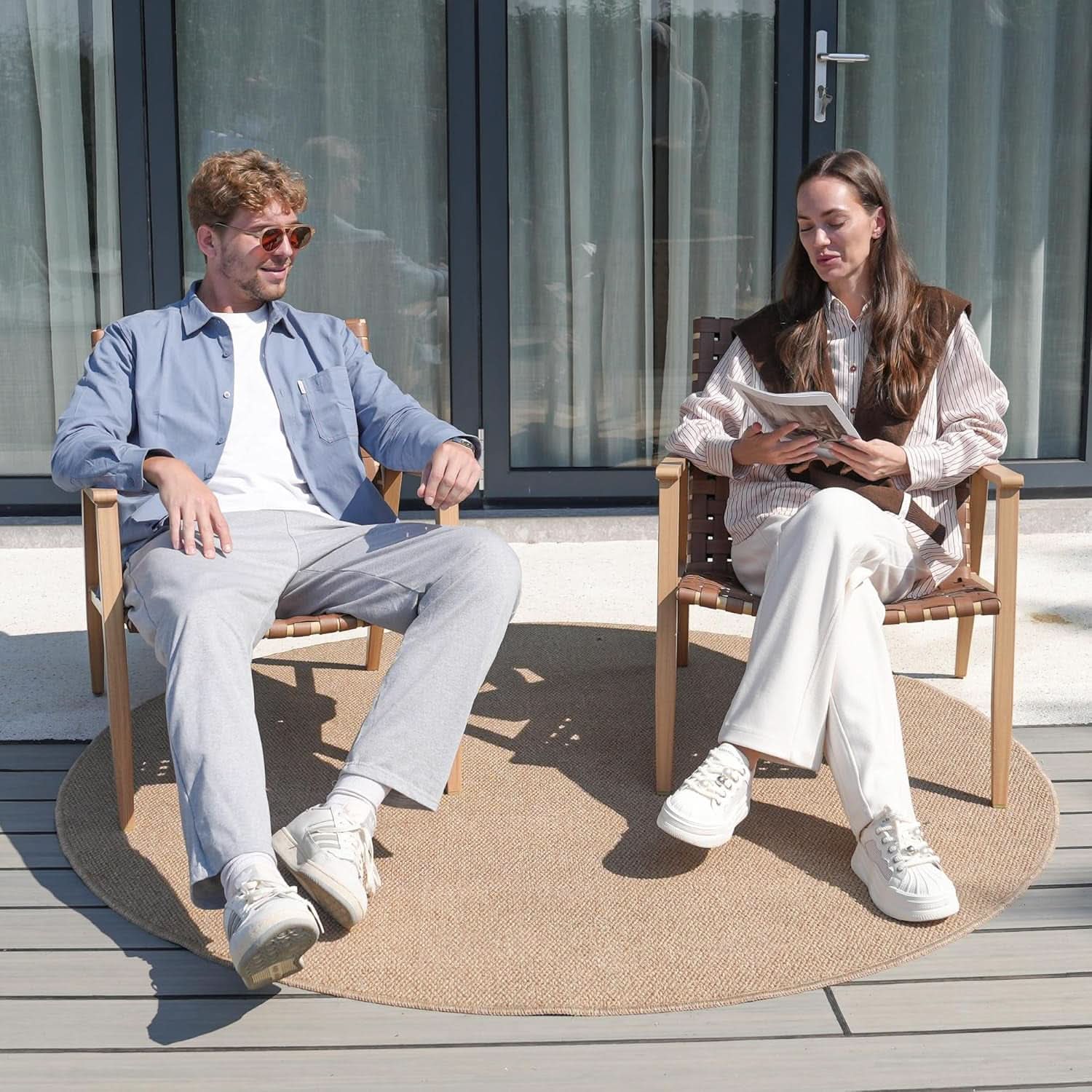 Durable Outdoor Chairs Set for Patio and Garden