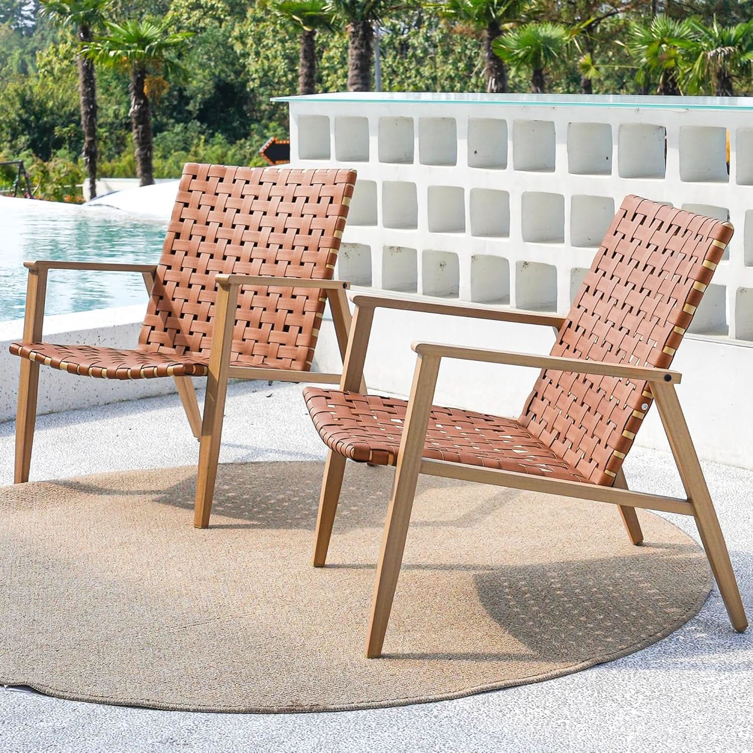 Durable Outdoor Chairs Set for Patio and Garden