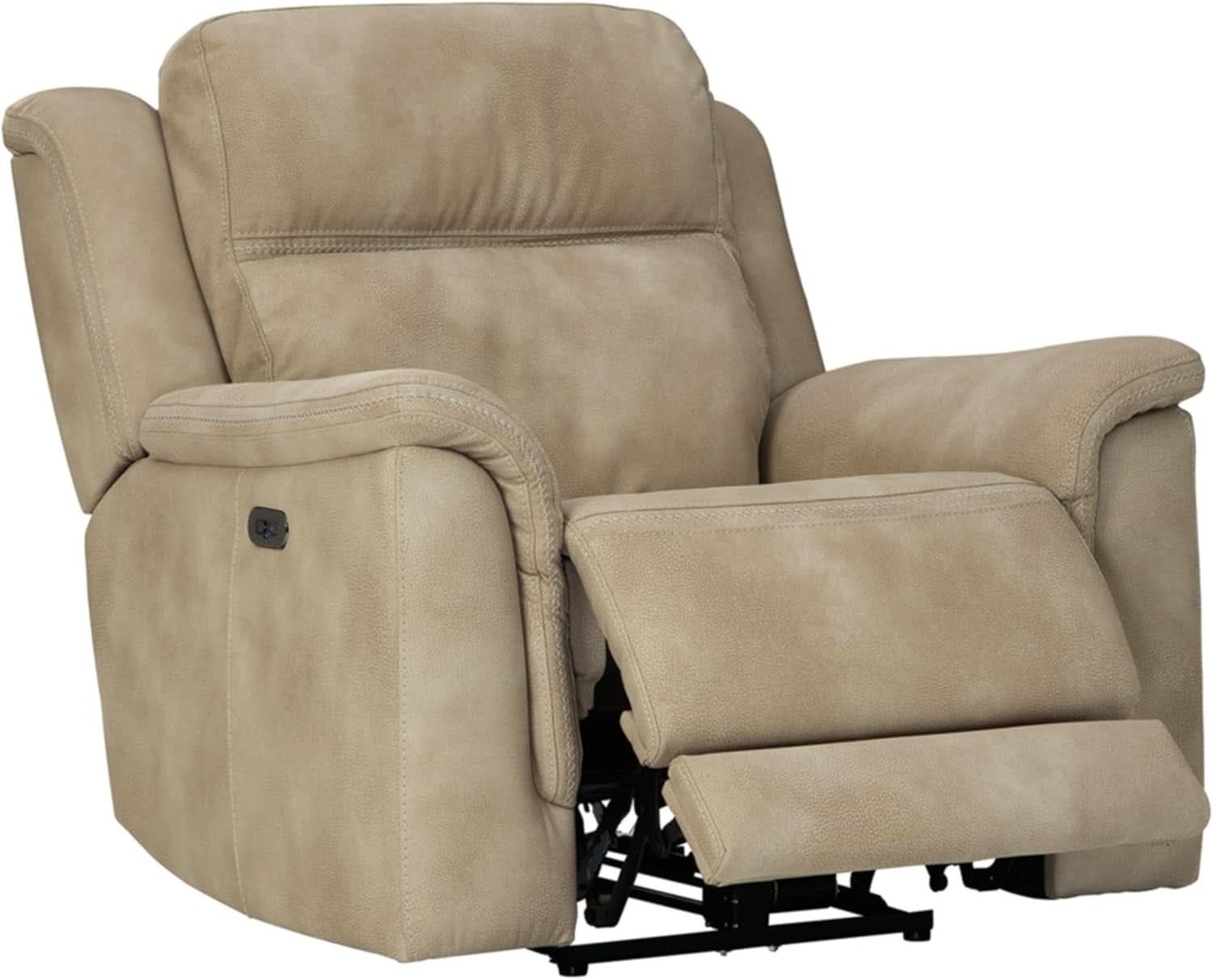 Durapella Power Recliner With Adjustable Headrest Beige