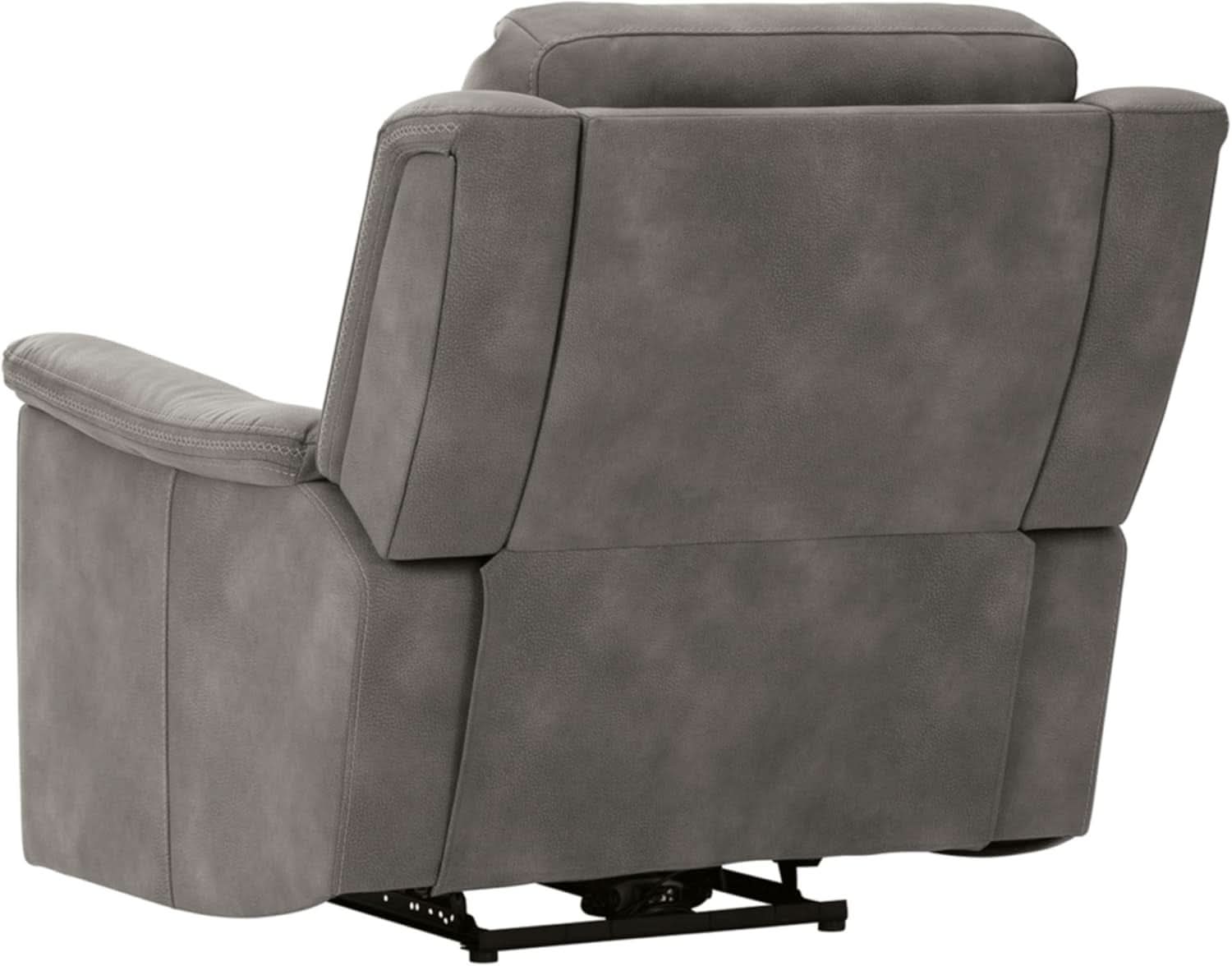 Durapella Power Recliner With Adjustable Headrest Gray