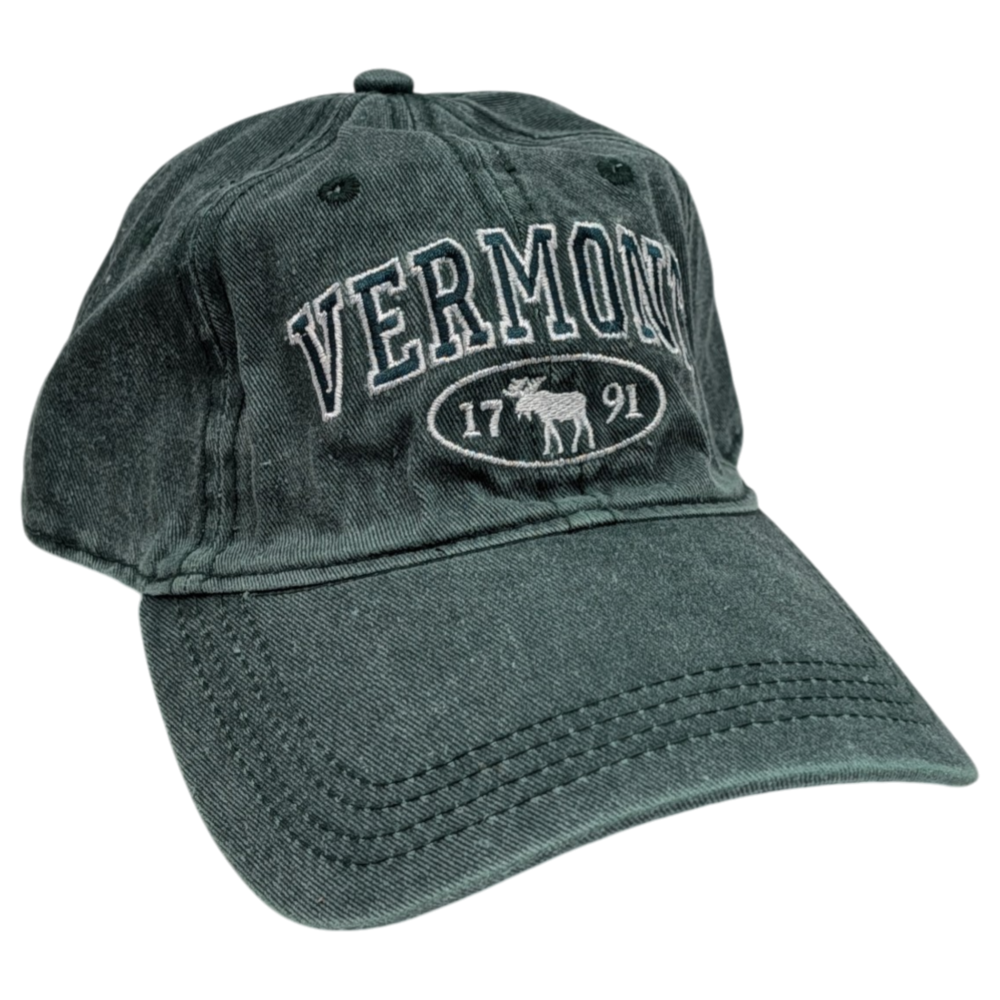 Dyed Cap Vermont 1791 Moose - Evergreen