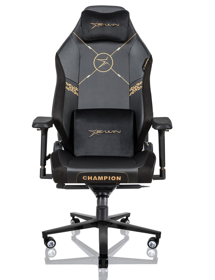 E-WIN Champion Upgraded Series Ergonomic Computer Gaming Office Chair with Pillows - CPJ-REV