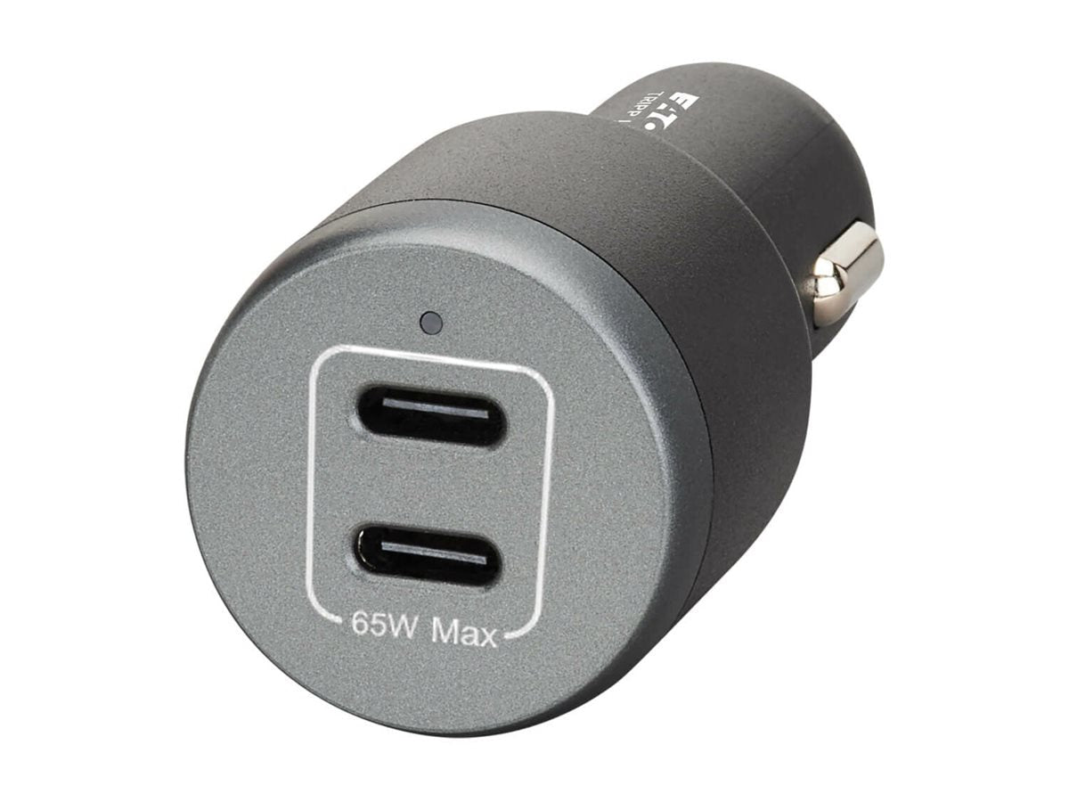 EATON Dual-Port USB-C Car Charger 65W Fast Charging for Travelers