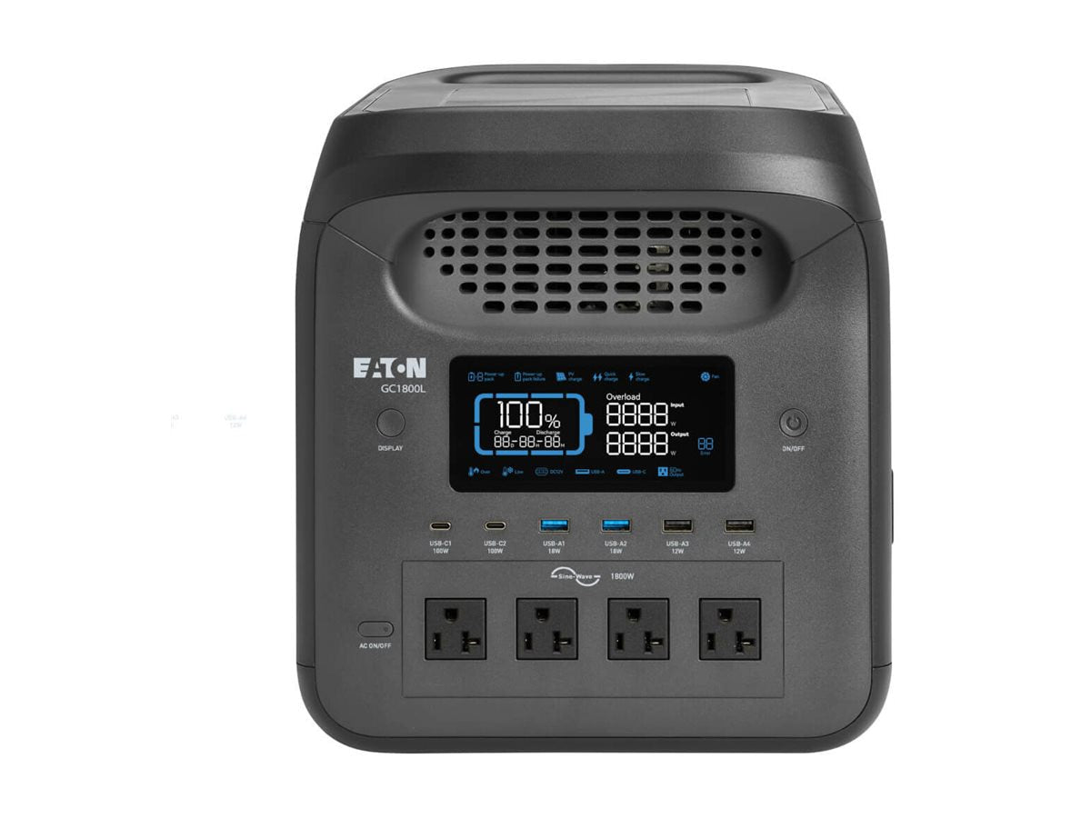 EATON GC1800L Portable Power Station 1800W LiFePO4 Battery