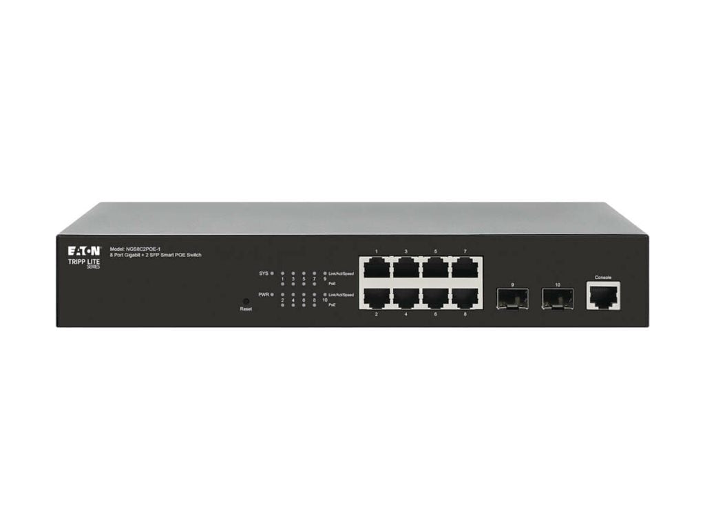 EATON NGS8C2POE-1 11-Port Gigabit PoE Desktop Switch for SMB