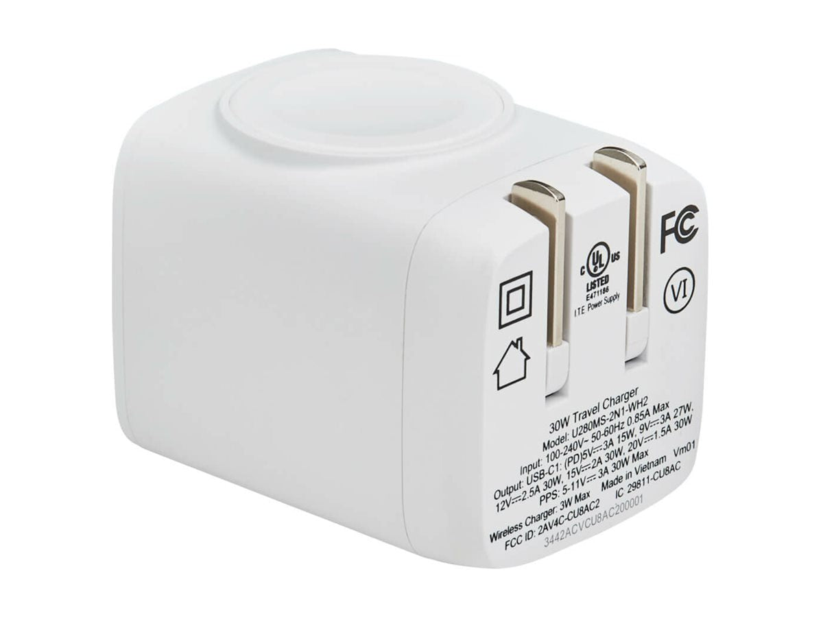 EATON U280MS-2N1-WH2 Compact All-in-One Travel Charger