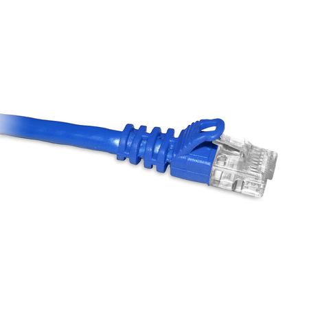 ENET Cat6a Blue 20 Foot Patch Cable with Snagless Molded Boot (UTP) High-Quality Network Patch Cable RJ45 to RJ45 - 20Ft C6A-BL-20-ENC