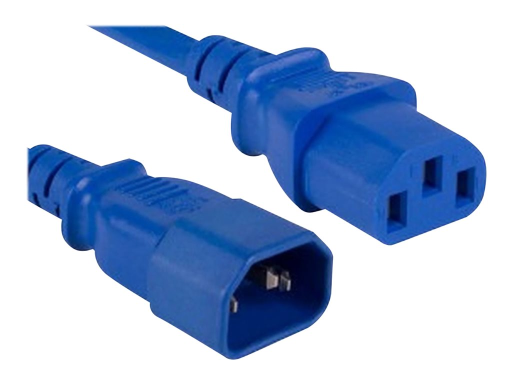 ENET - Power extension cable - power IEC 60320 C13 to IEC 60320 C14 - 250 V - 10 A - 5 ft - white C13C14-WH-5F-ENC