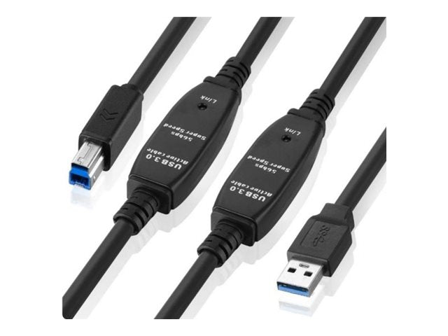 ENET - USB cable - USB Type A (M) to USB Type B (M) - USB 3.0 - 30 ft - black USB3.0MAMB-30F-ENC