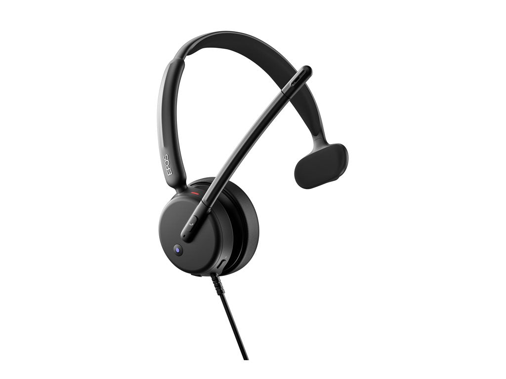 EPOS IMPACT 430t - Headset - on-ear - wired - USB-C, USB-A - black - Certified for Microsoft Teams