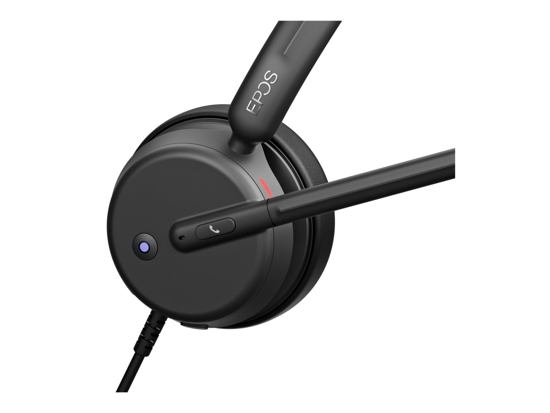 EPOS IMPACT 430t On-Ear Wired Headset USB-C USB-A Microsoft Teams Certified Black