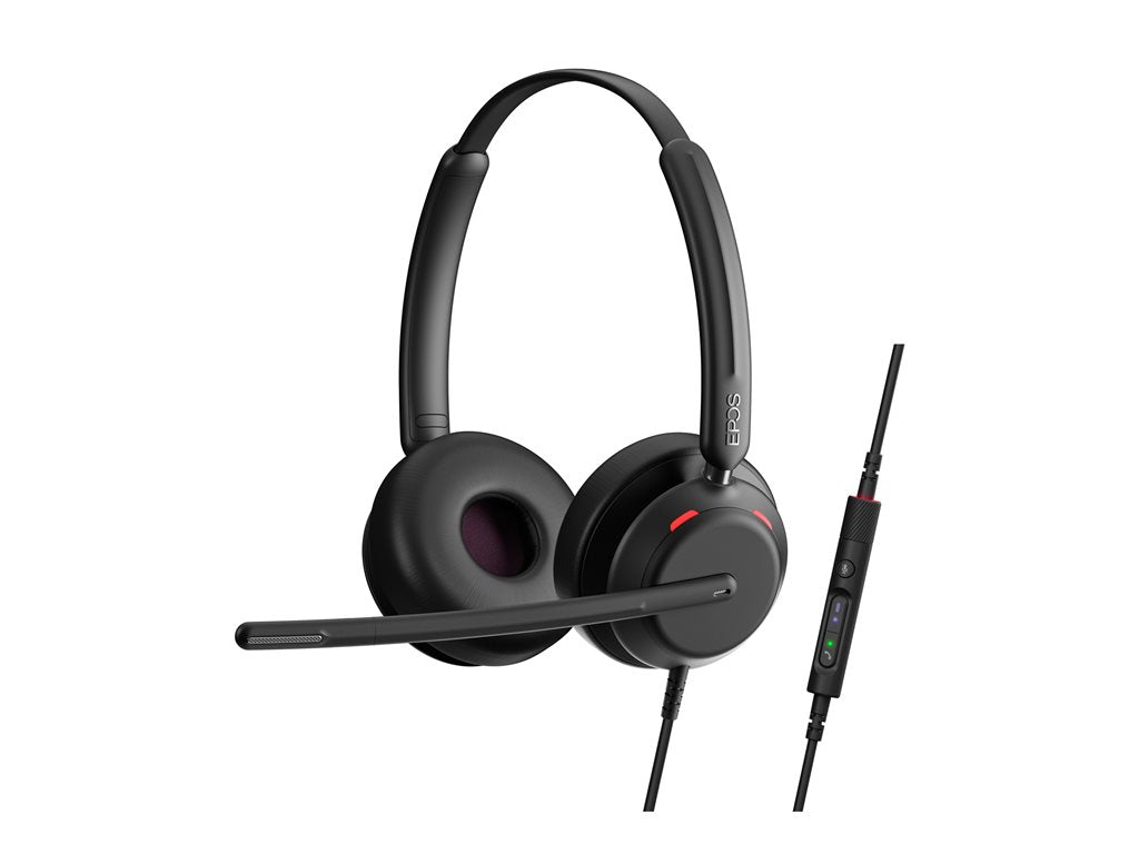 EPOS IMPACT 760T - Headset - on-ear - wired - USB-C - black - Certified for Microsoft Teams