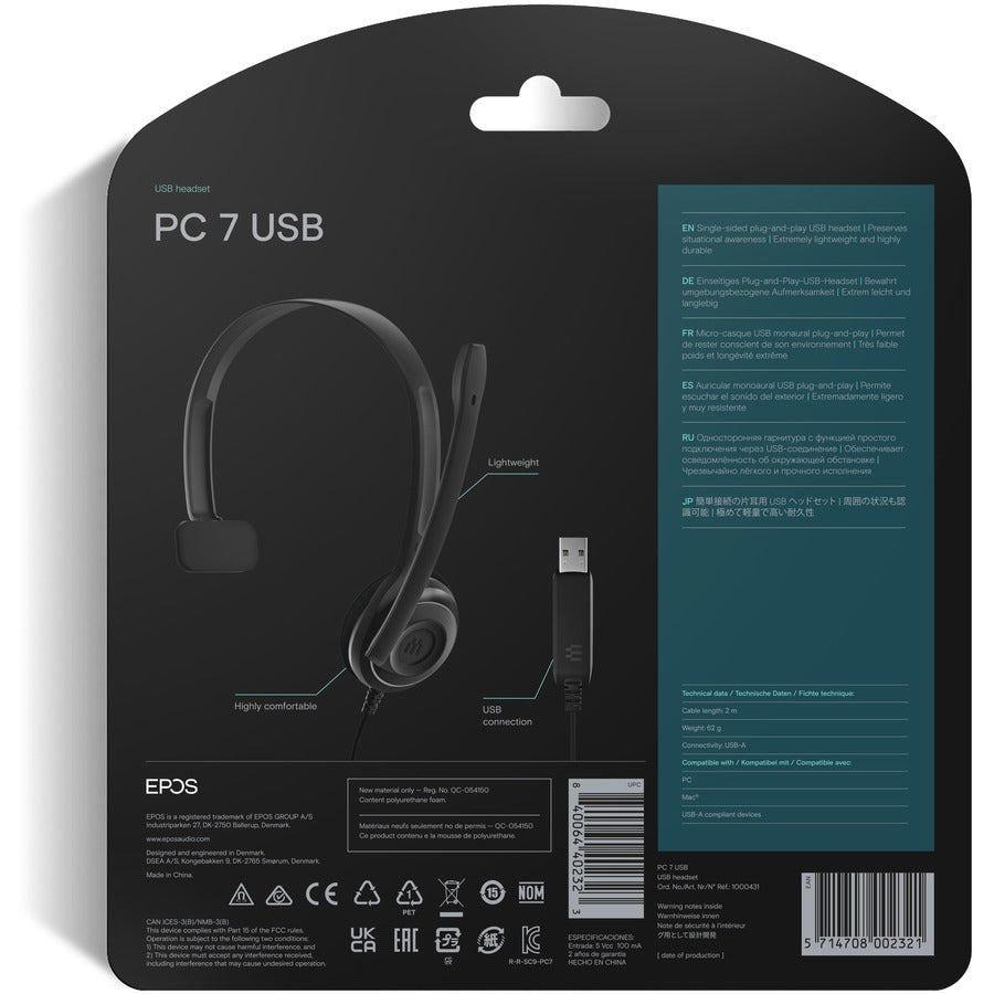 EPOS PC 7 USB Headset
