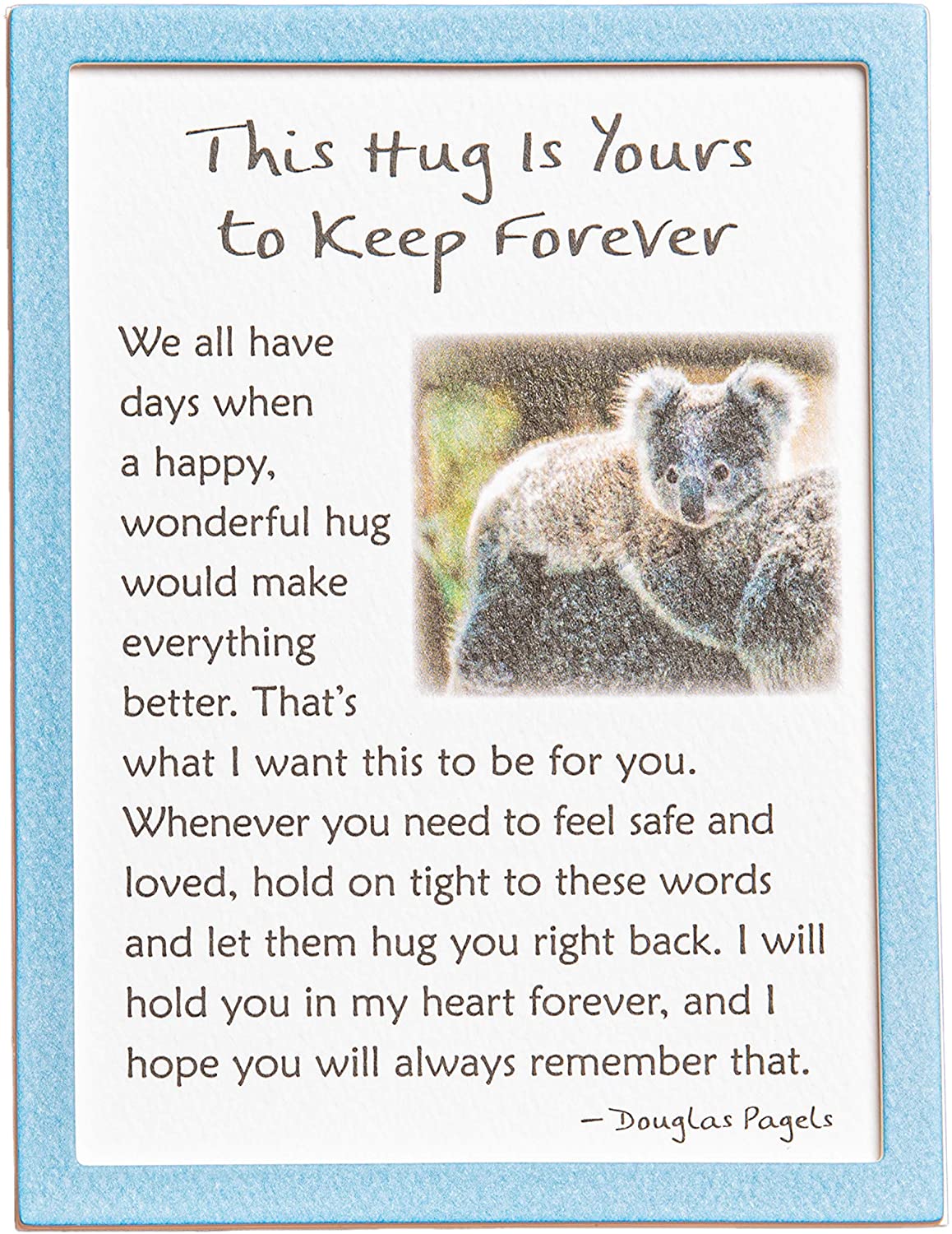 Easel-back Print with Magnet - This Hug is Yours to Keep Forever