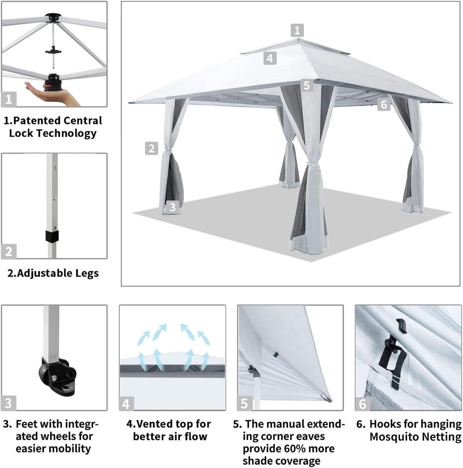 Easiest Pop Up Gazebo With Wheeled Storage Bag