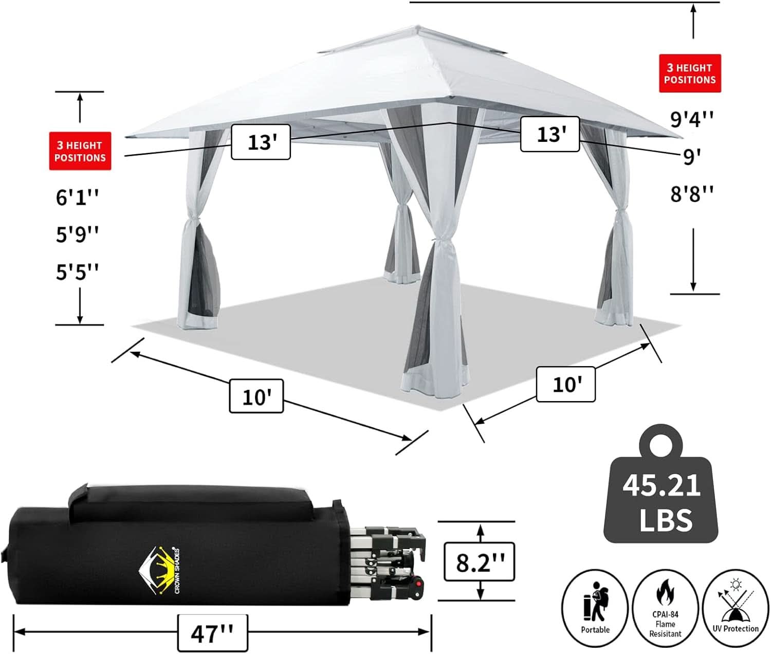 Easiest Pop Up Gazebo With Wheeled Storage Bag