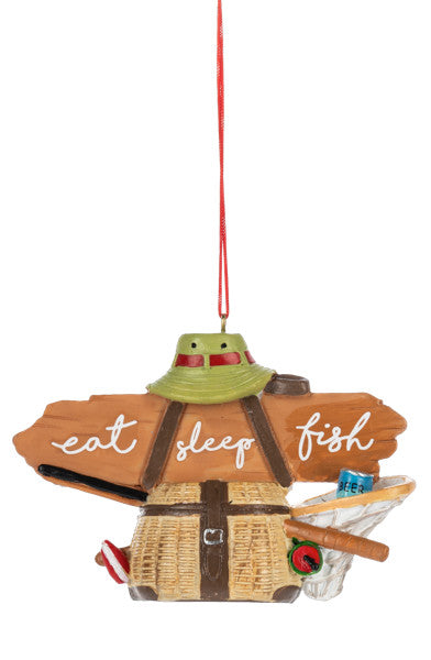 Eat Sleep Fish Ornament