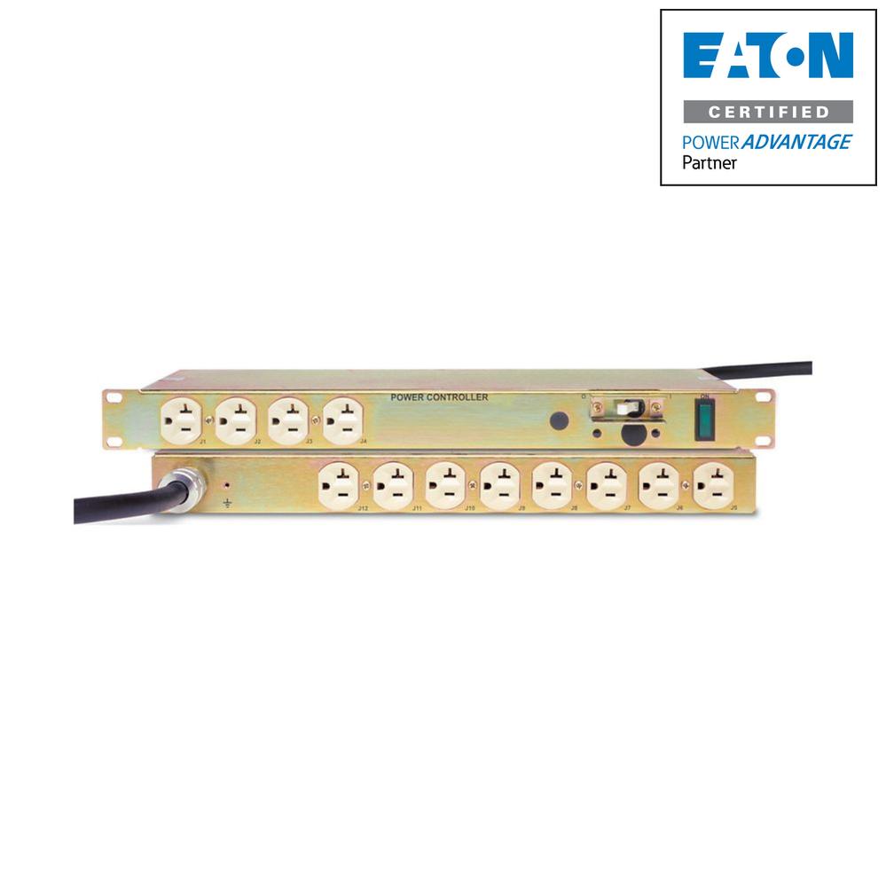 Eaton Basic Rack PDU 1U 1.92kW 9ft Cord with EMI Filter TPC12F-A2